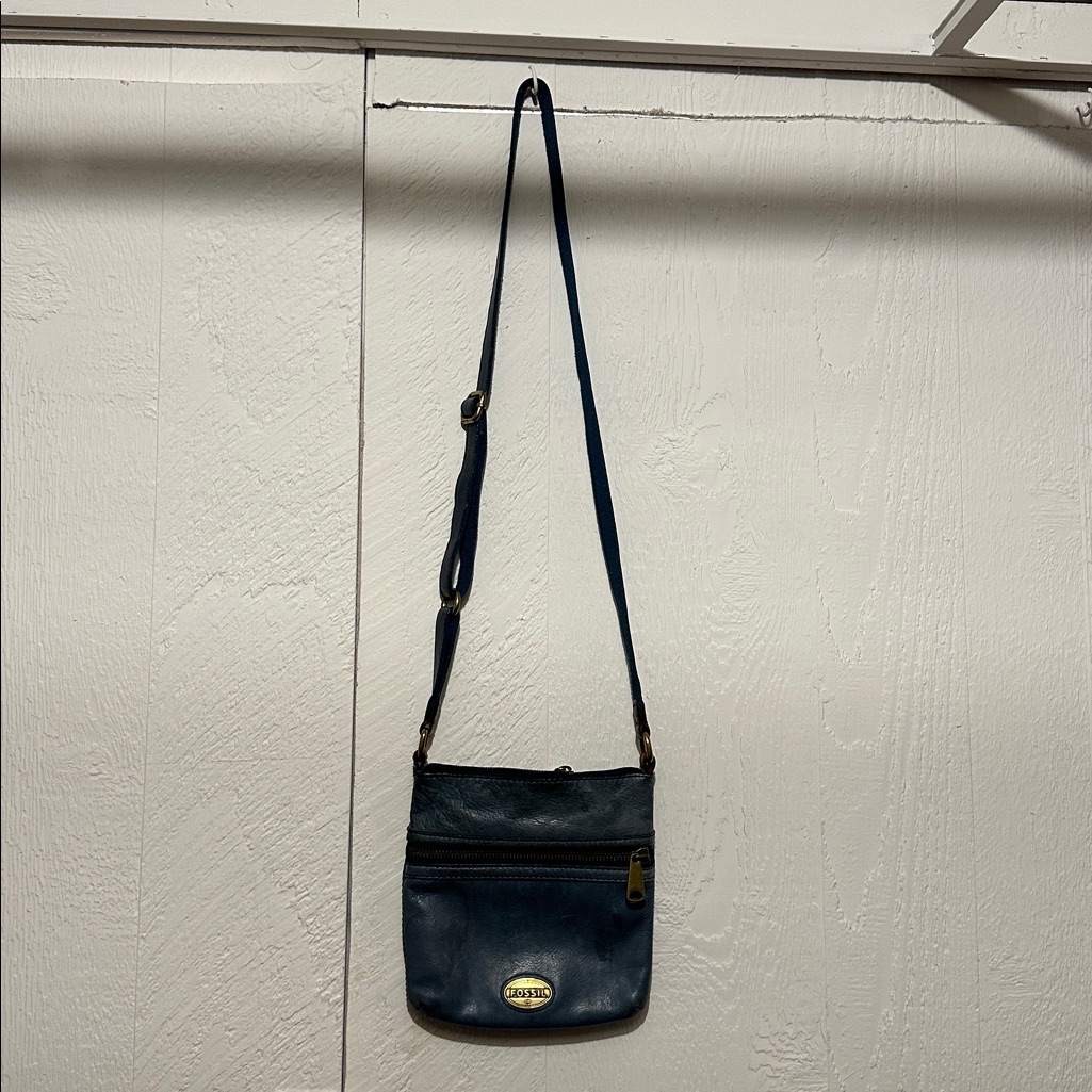 Fossil Blue Crossbody Bag